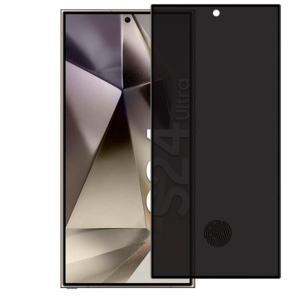 Protector Cristal Templado Privacidad para Samsung S24 Ultra (Desbloque de  Huella)